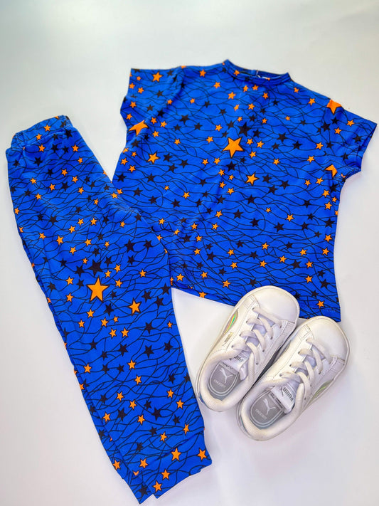 African Print Joggy set, Star Co-ord set, birthday gifts , Ankara loungewear, urban apparel